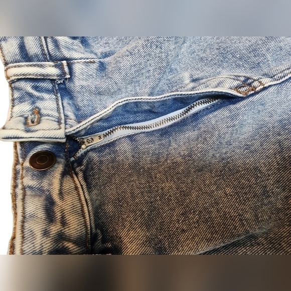 Zara High Waist Jean Mom Shorts Cutoffs Womens Size 6 - Picture 7 of 11